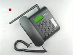 SIM 호텔 유선 전화기 MP3 FM 라디오 고정 무선 전화